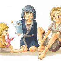 Shizune and Tsunade and baby Naruto